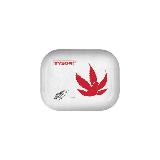 Tyson 2.0 White Pigeon Rolling Tray 7" x 5.5"