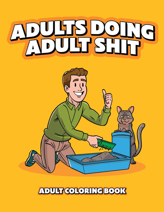 Wood Rocket Coloring Book - Adults Doing Adult Shit