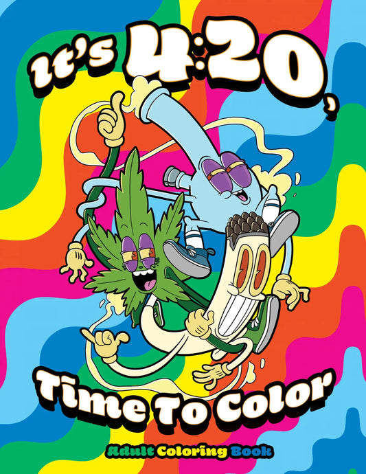 Wood Rocket Coloring Book - It's 4:20, Time To Color