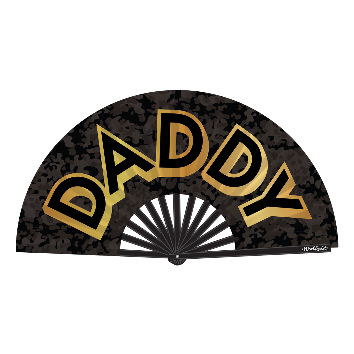 Wood Rocket Hand Fan - Daddy