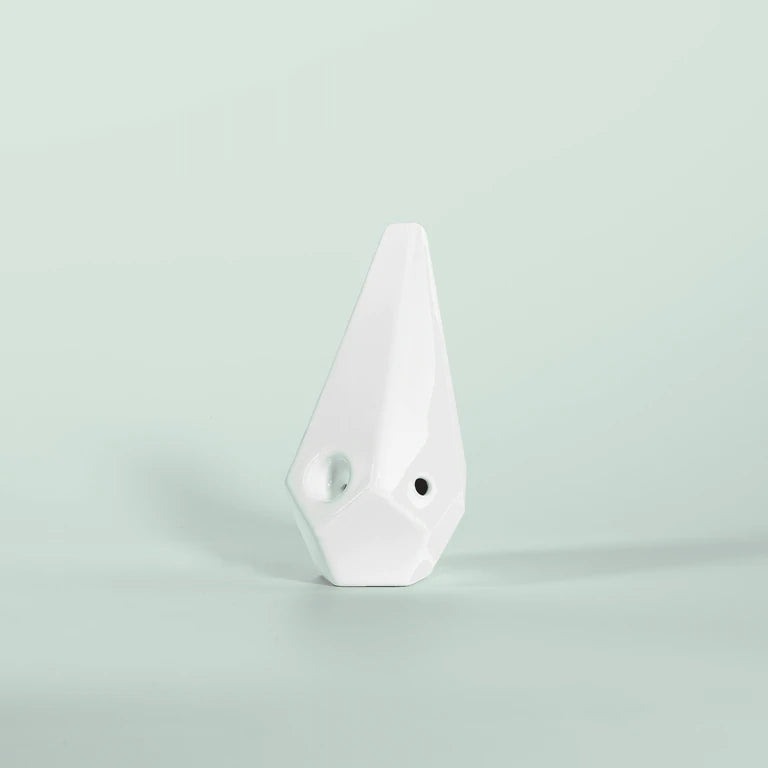 BRNT Prism White Ceramic Hand Pipe