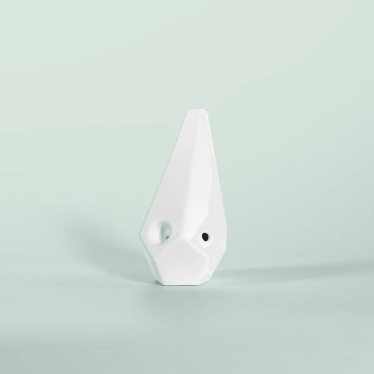 BRNT Prism White Ceramic Hand Pipe