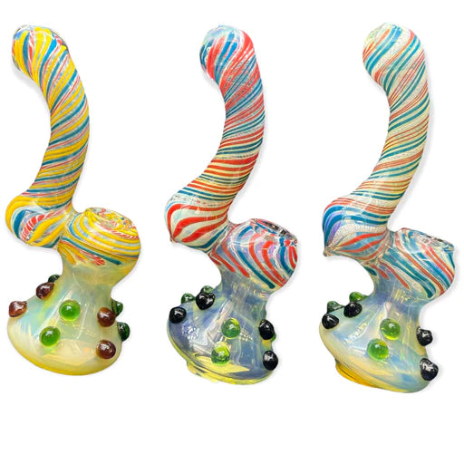 Babu Medium Standing Bubbler w/ Dots & Swirl