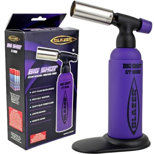 Blazer Big Shot GT8000 Turbo Torch - Purple w/ Black Logo