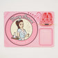Blazy Susan Dab Tray - Pink