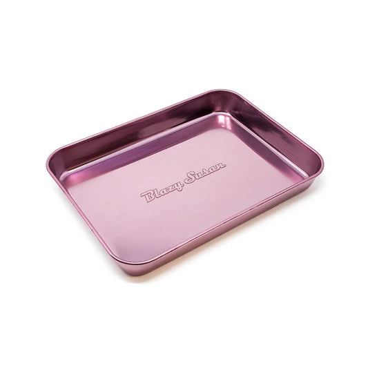 Blazy Susan Stainless Steel Tray - Purple