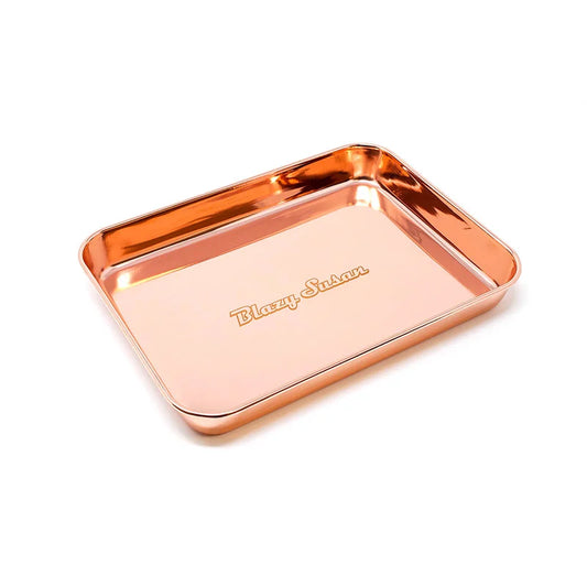 Blazy Susan Stainless Steel Tray - Rose Gold