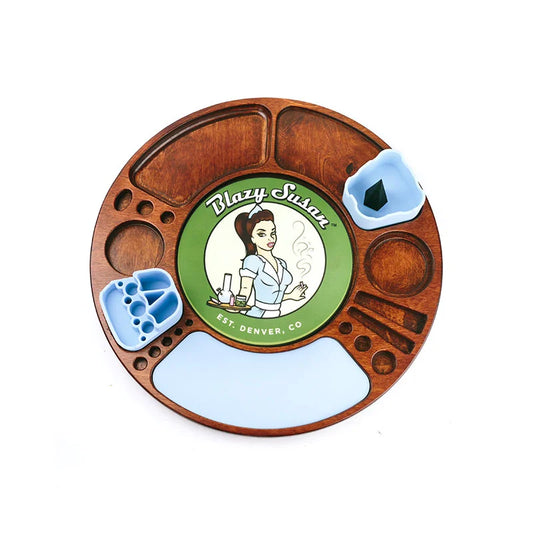 Blazy Susan Spinning Tray - Cherry