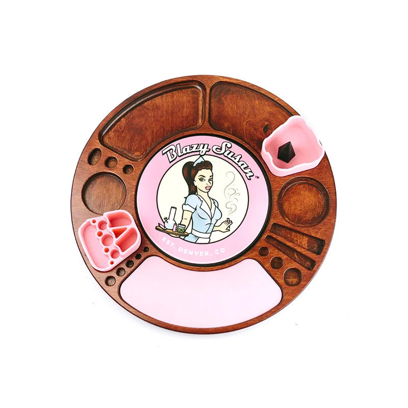 Blazy Susan Spinning Tray - Cherry