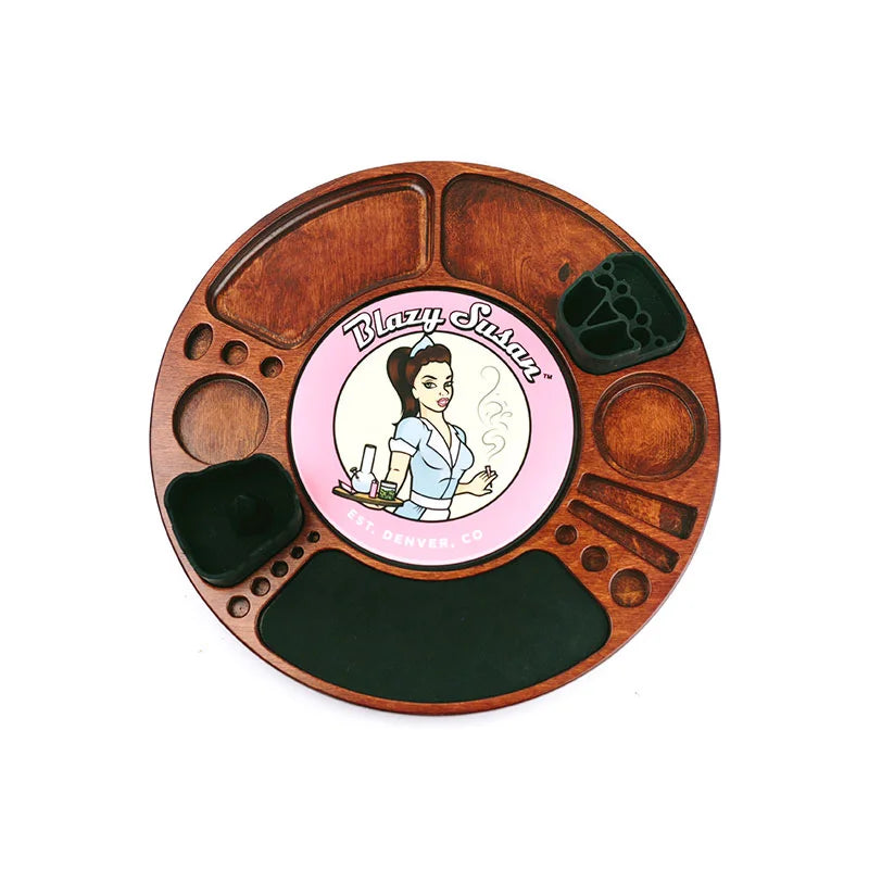 Blazy Susan Spinning Tray - Cherry