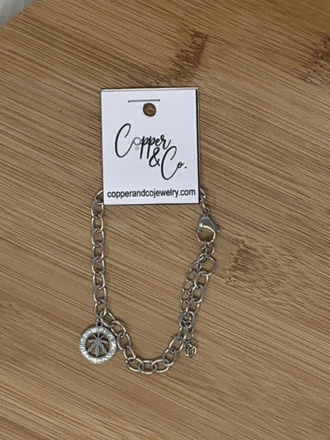 Blunted Connector Bracelet - Stainless