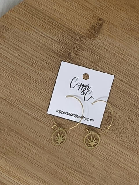 Connected Hoop Earrings - Gold by Copper & Co