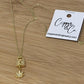 Dainty Leaf Lock Necklace - Gold by Copper & Co