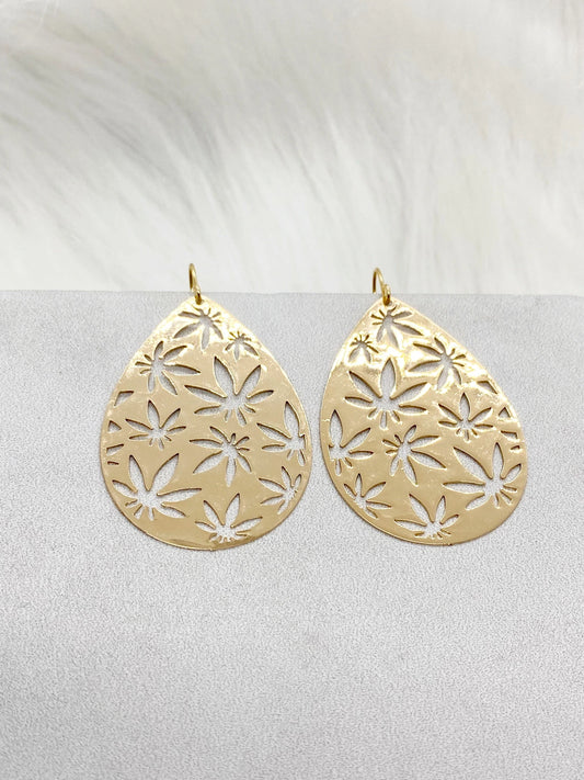 MJ2 Teardrop Earrings - Gold