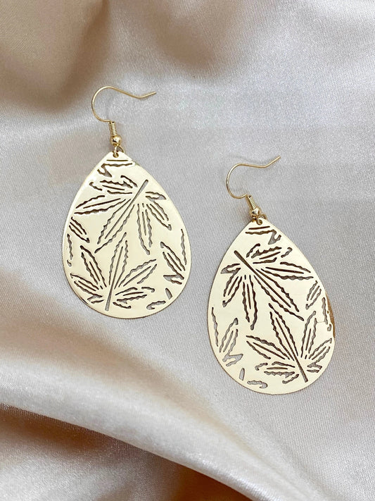 MJ Teardrop Earrings - Gold by Copper & Co