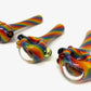 Digitate Glass Large Rainbow Crushed Opal Cap Spoon