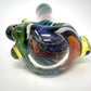 Digitate Glass Large Multicolor Mixed Crushed Opal Cap Spoon