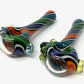 Digitate Glass Large Multicolor Mixed Crushed Opal Cap Spoon
