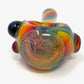 Digitate Glass Small Rainbow Crushed Opal Cap Spoon