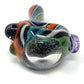 Digitate Glass Small Multicolor Mixed Crushed Opal Cap Spoon