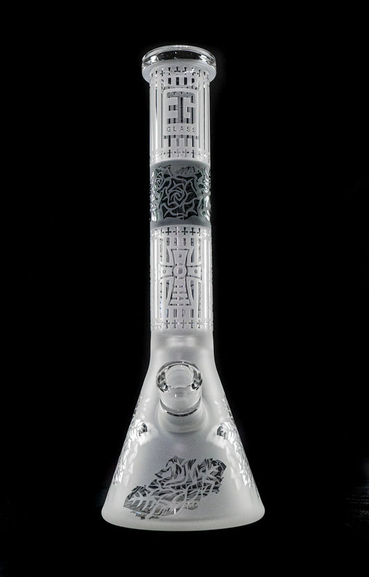 EG Glass Cross Beaker - Translucent Black