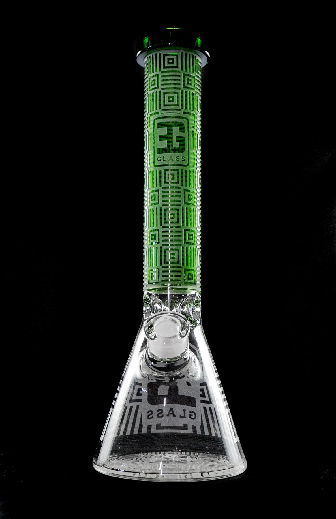 EG Glass Square Beaker - Green