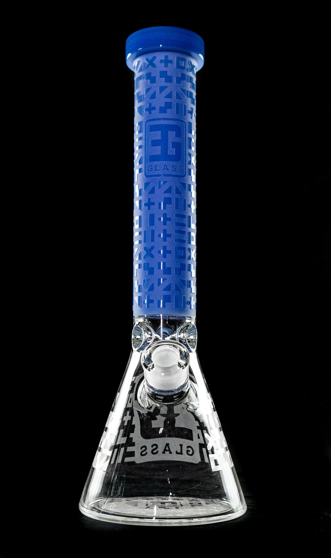 EG Glass Symbol Beaker - Translucent Blue
