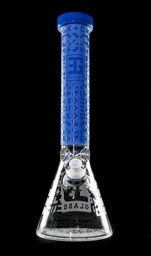 EG Glass Symbol Beaker - Translucent Blue