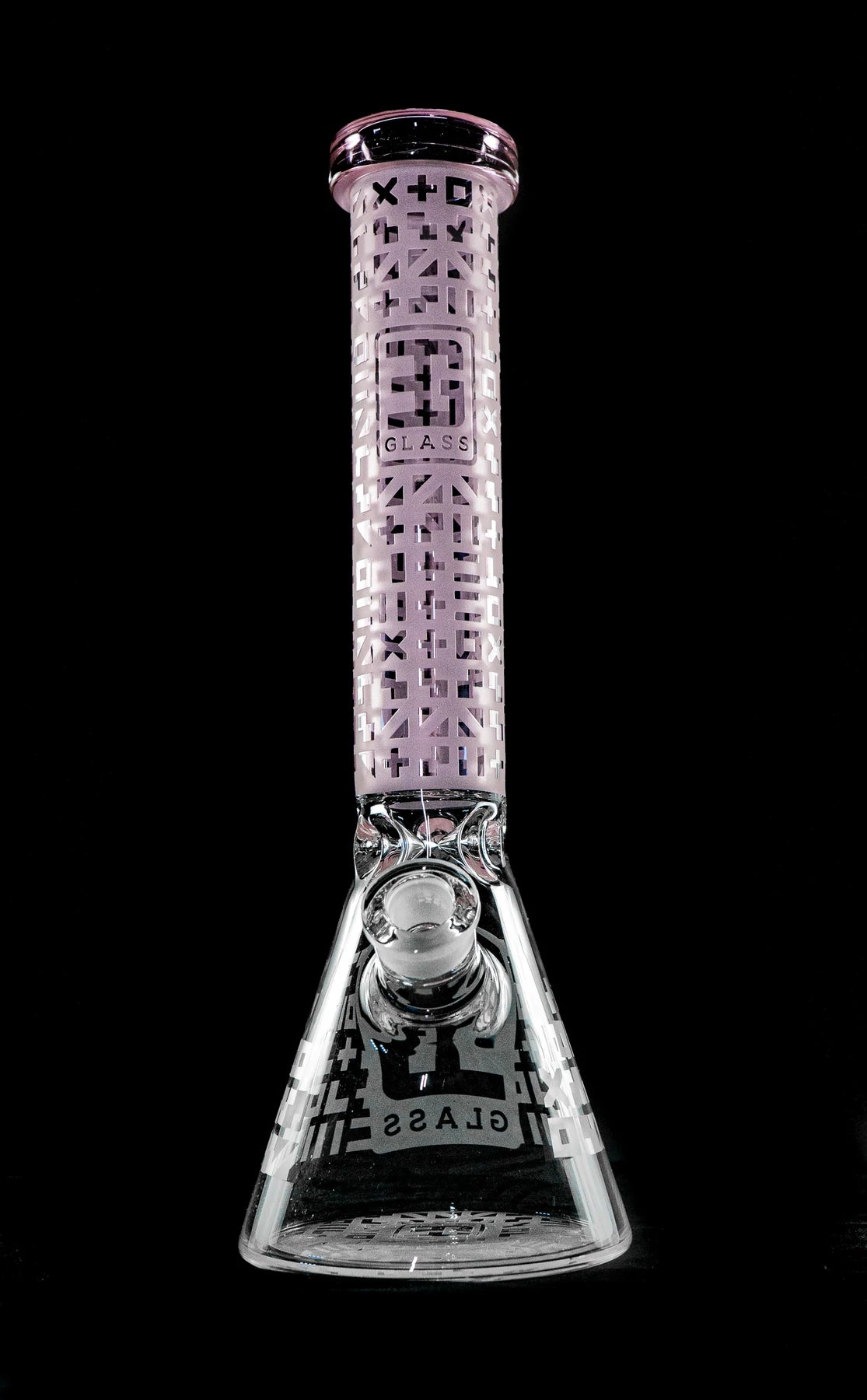 EG Glass Symbol Beaker - Translucent Pink