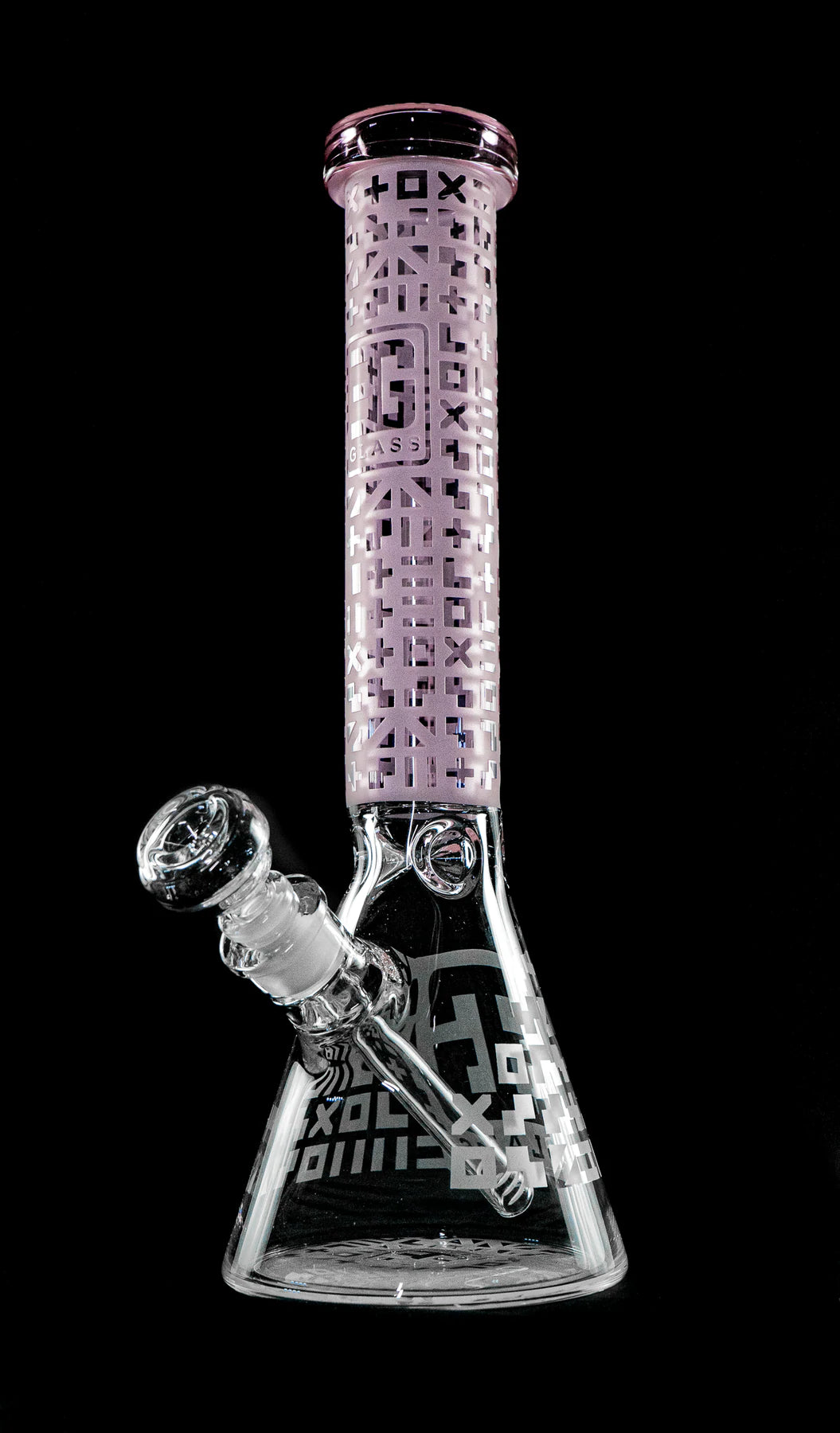 EG Glass Symbol Beaker - Translucent Pink
