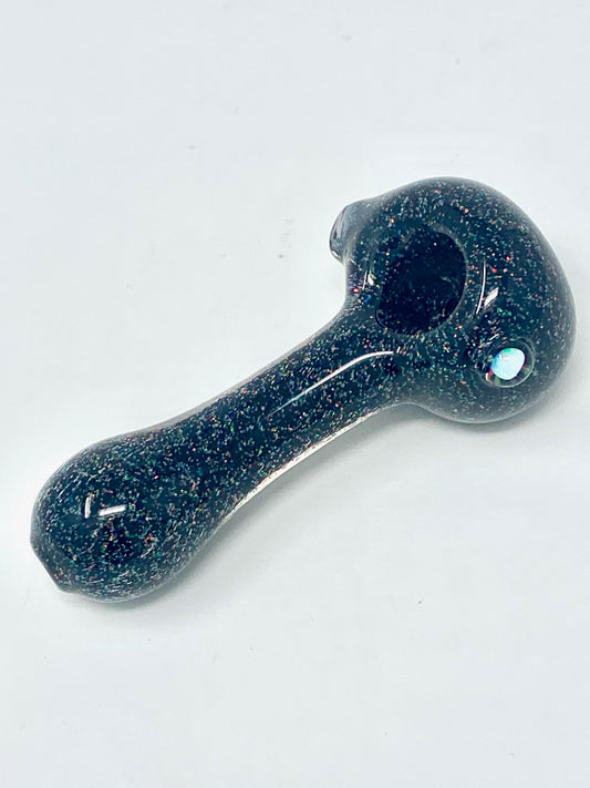 Freeman Glass Crushed Opal Spoon