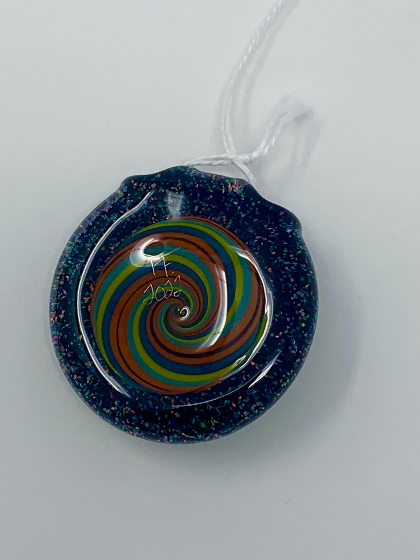 Freeman Glass Crushed Opal Small Opal Pendant