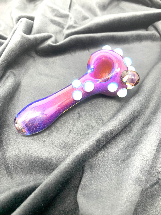 Harold Ludeman Electric Pink Opal Spoon Pipe