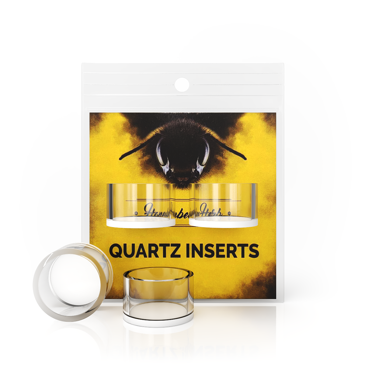 Honeybee Herb Honey & Milk Cups Quartz Inserts