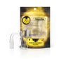 Honeybee Herb Yellow Line Honeysuckle Bubble Banger 90 degree 14 mm M