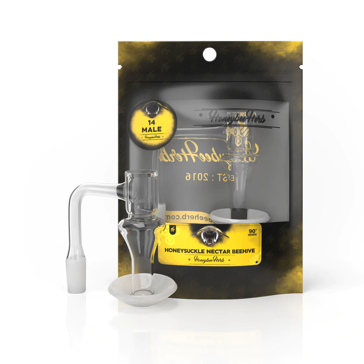 Honeybee Herb Black Line Honeysuckle Nectar Beehive Banger 90 degree 14 mm M