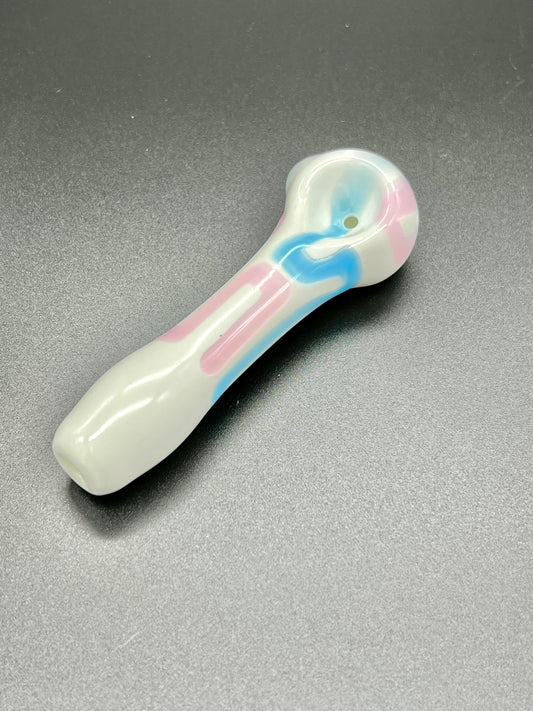 Iguana Glass Candy Stripe Spoon