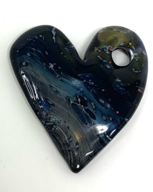Island Glass Heart Pendant