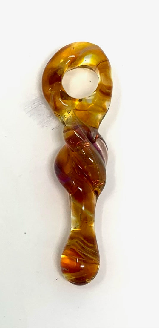 Island Glass Twisty Drip Pendant