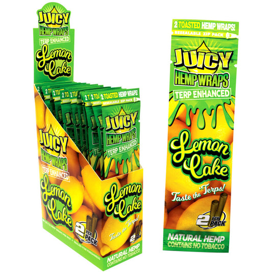 Juicy Terp Enhanced Hemp Wraps - Lemon Cake