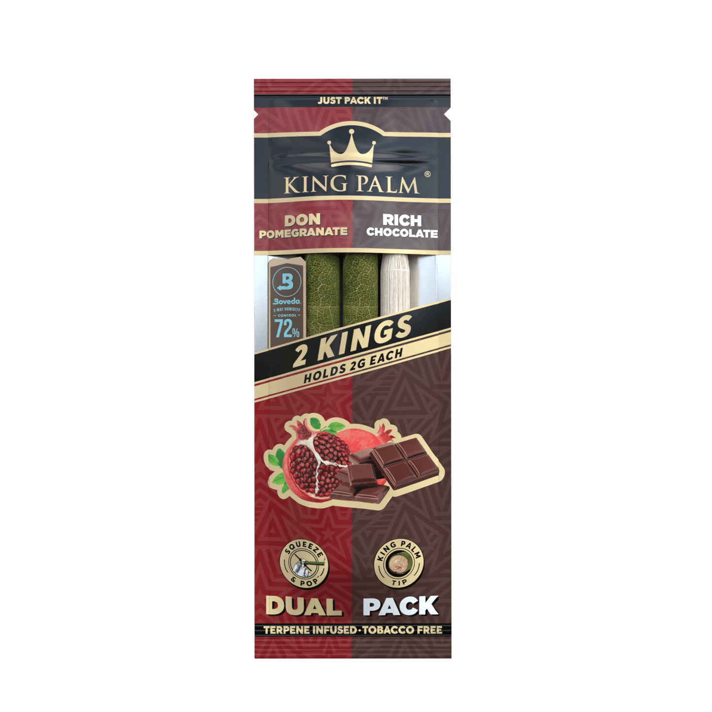 King Palm Dual Pack - Don Pomegranate & Rich Chocolate