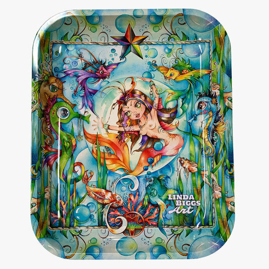 Linda Biggs Large Tin Tray - Pandora's Fjord