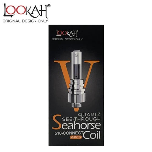 Lookah Seahorse Quartz See-Through Coils 4 Pack