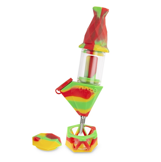 Ooze Bectar Silicone Water Pipe & Nectar Collector - Rasta