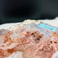Pink Amethyst On Blue Chalcedony Slab
