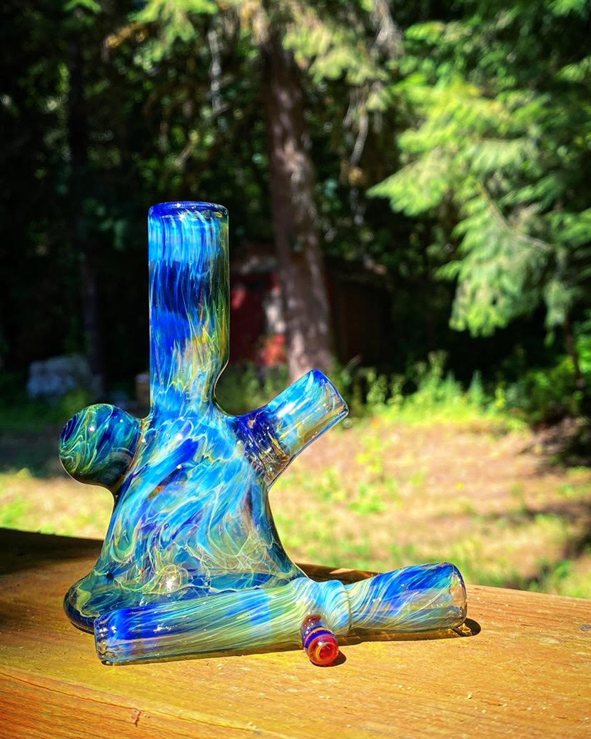 Psylent Glass Rig & Chillum Set