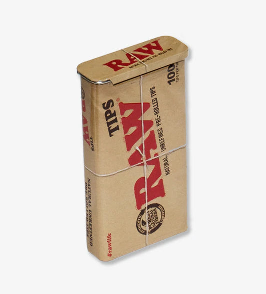 RAW Pre-Rolled Tips Tin - 100 ct