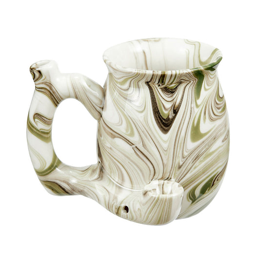 Roast & Toast Green Marbled Ceramic Pipe Mug