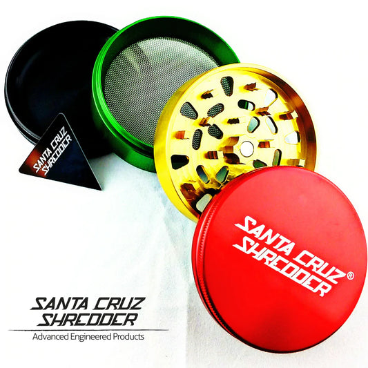 Santa Cruz Shredder Rasta Large 4 Piece Grinder