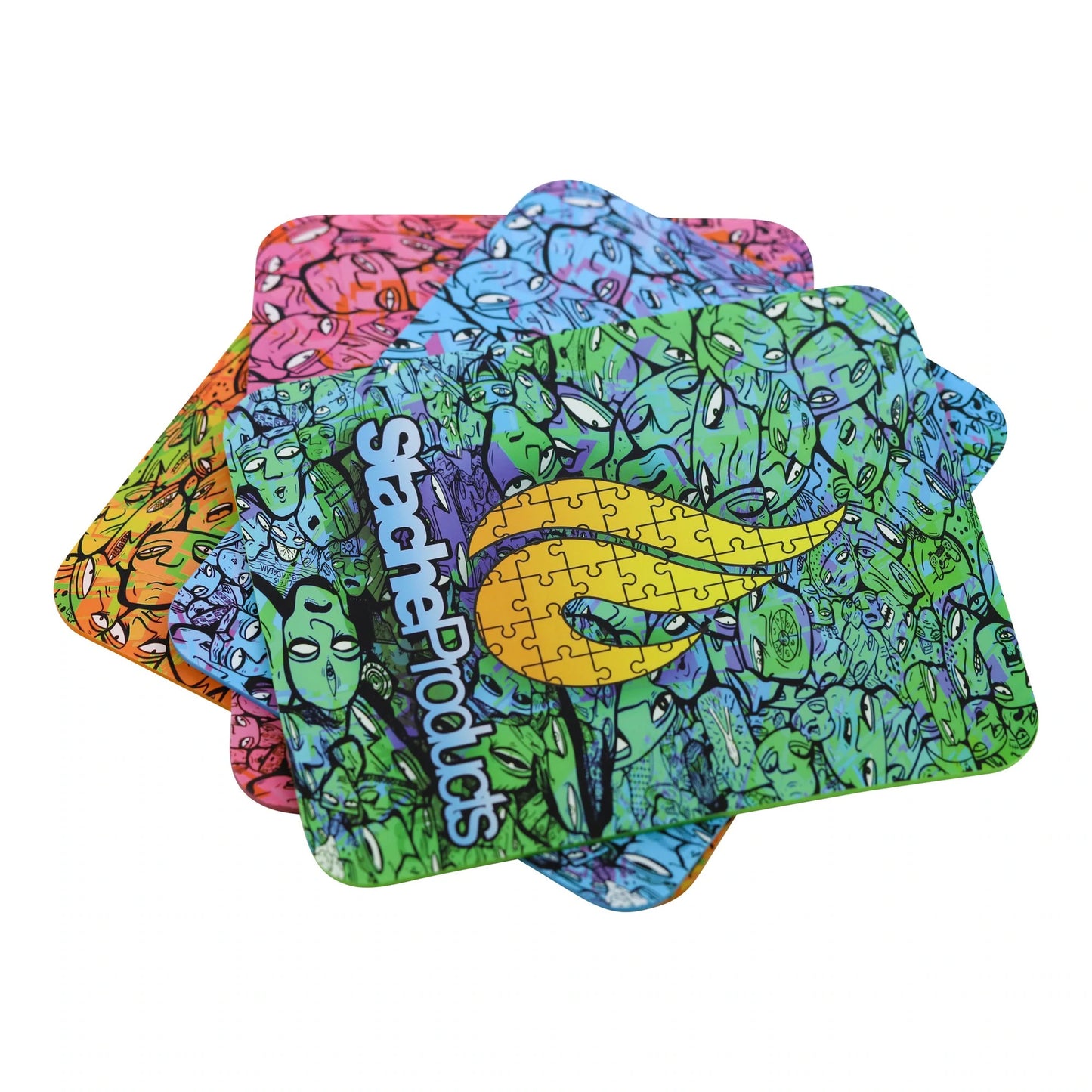 Stache Silicone Dab Mat - Blue